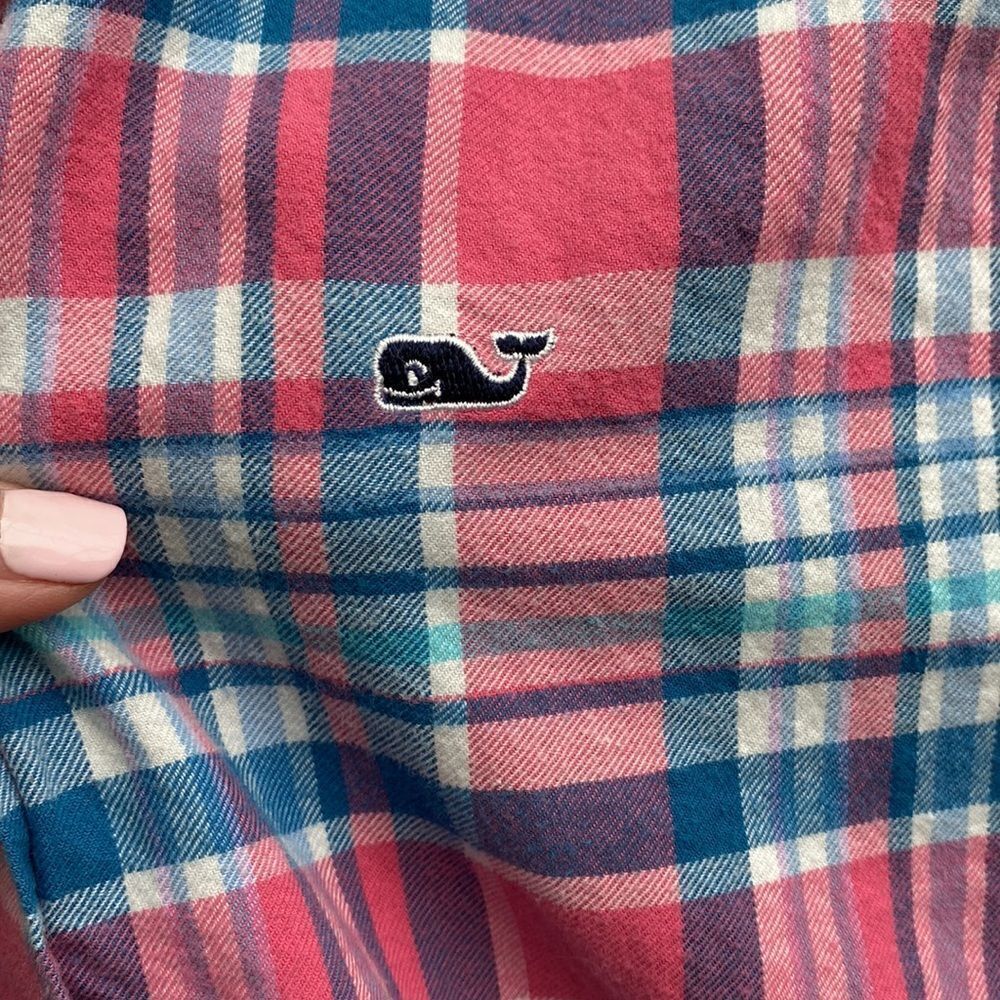 Vineyard Vines Middleton Place Plaid Performance Flannel Slim Tucker Shirt - Picture 7 of 12